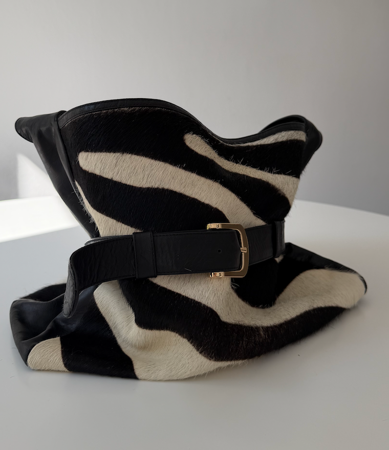 Zebra Belt Shoulder Bag